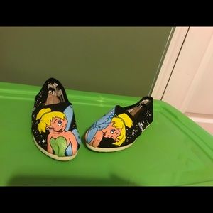 Hand painted Tinkerbell Toms